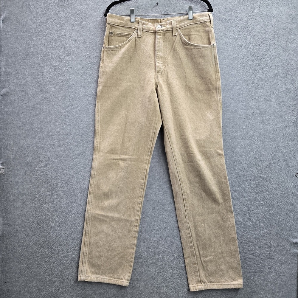 VINTAGE Dickies Branders Men Jeans‎ 32x32 Brown Denim Button 31" Inseam